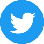 Twitter Social Icons Circle Blue